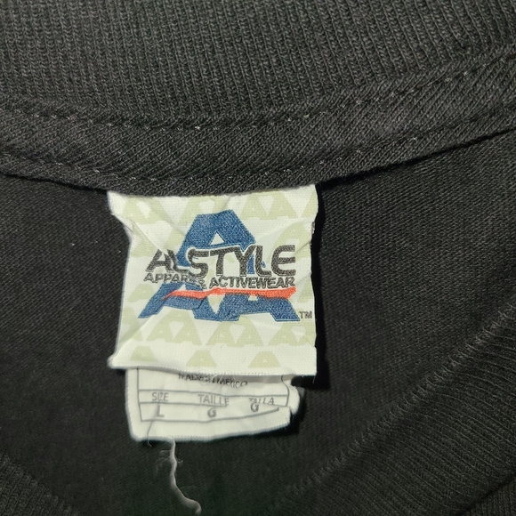 Toys R Us Monsters 500 Pit Crew Long Sleeve Black Graphic Shirt Spell Out - Picture 3 of 3